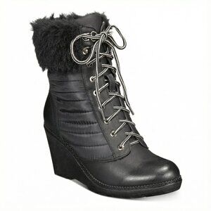 Zigi Soho Ames Ankle Winter Booties Black Women's Black Wedge Boots